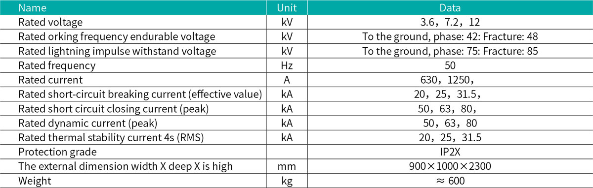 XGN66-12 Fixed Enclosed Switchgear Main Technical Parameters.jpg